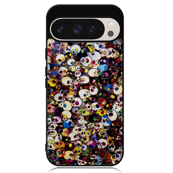 Takashi Murakami Color Skull Google Pixel 9 Pro XL Case OV10838