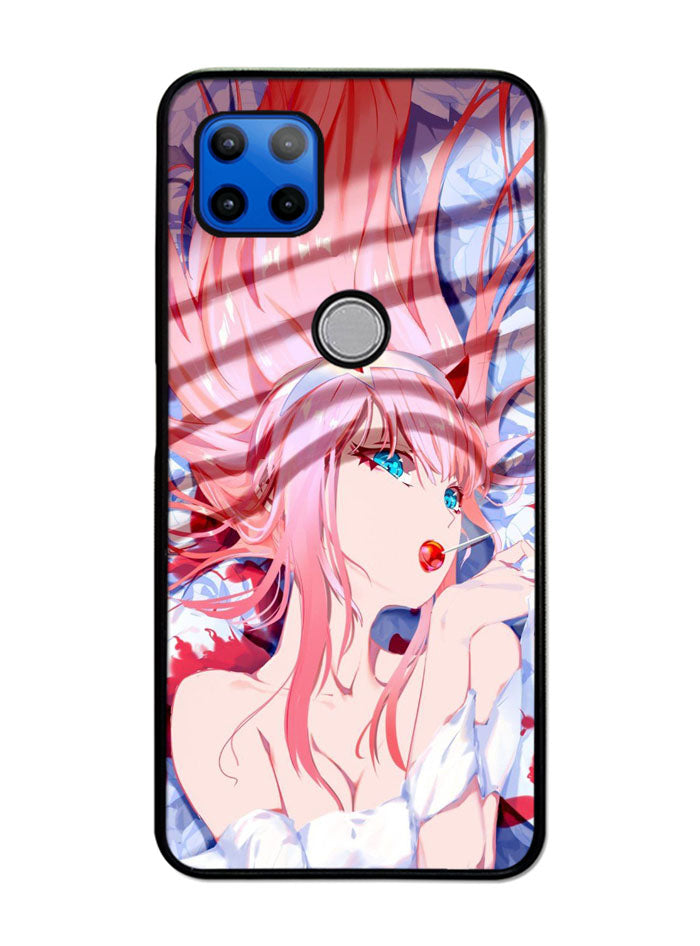 Sakura Zero Two Darling Motorola Moto G 5G Case , Moto One 5G Ace Case
