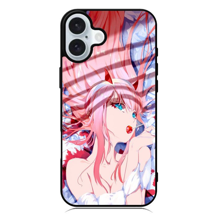 Sakura Zero Two Darling iPhone 16 Plus Case
