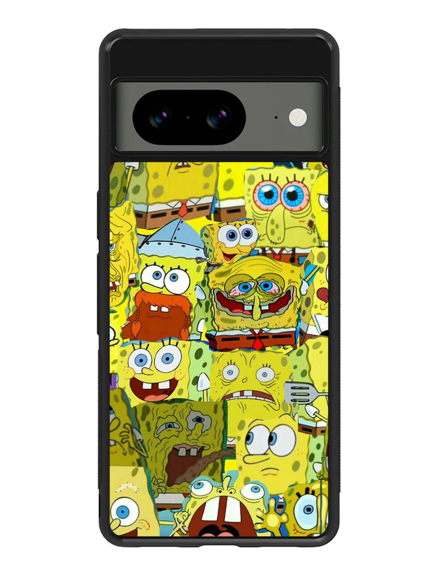 Spongebob Yellow Meme Collage Google Pixel 8 Case QC10437