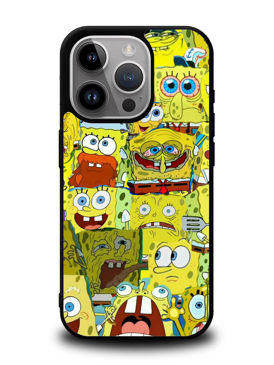 Spongebob Yellow Meme Collage iPhone 14 Pro Case QC10437