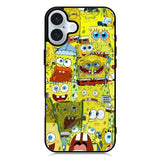 Spongebob Yellow Meme Collage iPhone 16 Plus Case QC10437