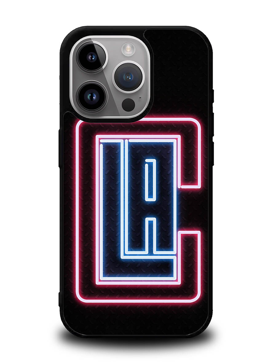 Los Angeles Clippers Neon iPhone 15 Pro Case OV9370