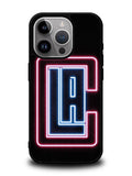 Los Angeles Clippers Neon iPhone 15 Pro Case OV9370