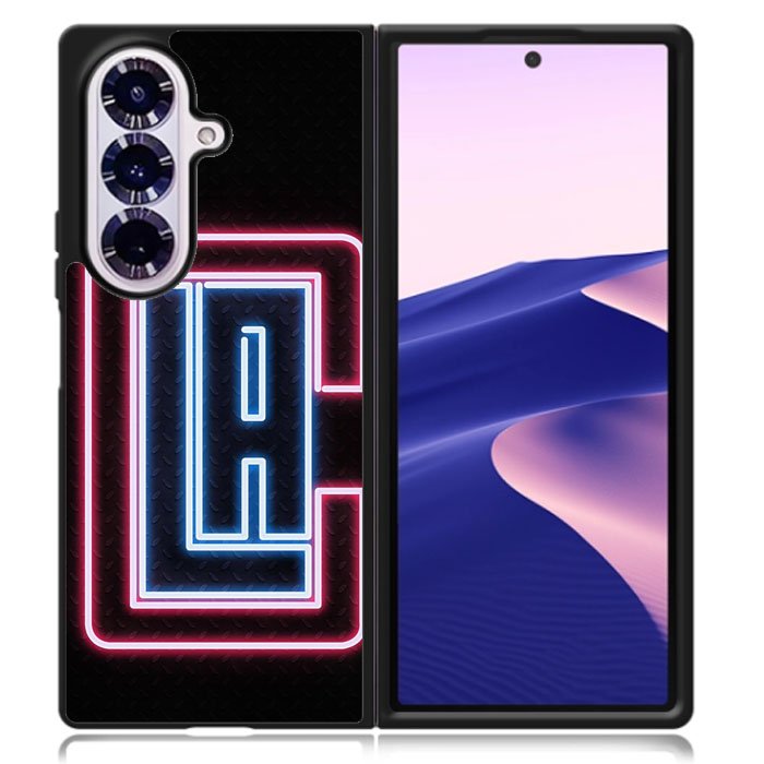 Los Angeles Clippers Neon Samsung Galaxy Z Fold 7 Case OV9370
