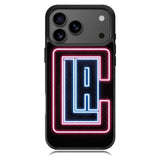 Los Angeles Clippers Neon iPhone 17 Pro Case OV9370