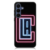 Los Angeles Clippers Neon Samsung Galaxy S25 FE Case OV9370