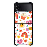cute pattern NDK0058 Samsung Galaxy Z Flip 5 , Z Flip 4 , Z Flip 3 ,  Z Fold 5 , Z Fold 4 , Z Fold 3 5G Case