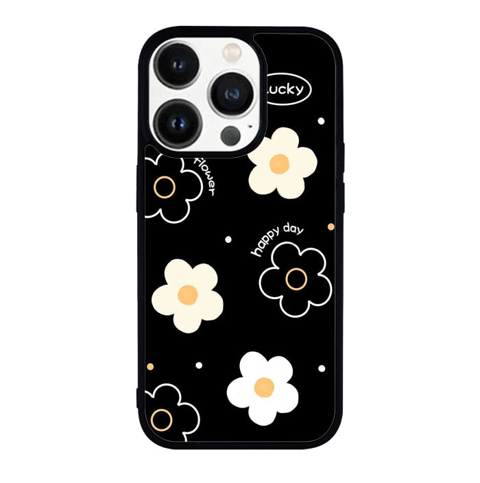 Flower black white NDK0064 iPhone 14 Pro Max | iPhone 14 Pro | iPhone 14 Plus | iPhone 14 Case