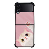 Cute cat lovers NDK0071 Samsung Galaxy Z Flip 5 , Z Flip 4 , Z Flip 3 ,  Z Fold 5 , Z Fold 4 , Z Fold 3 5G Case