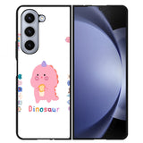 Dinosaur pink NDK0118 Samsung Galaxy Z Flip 5 , Z Flip 4 , Z Flip 3 ,  Z Fold 5 , Z Fold 4 , Z Fold 3 5G Case