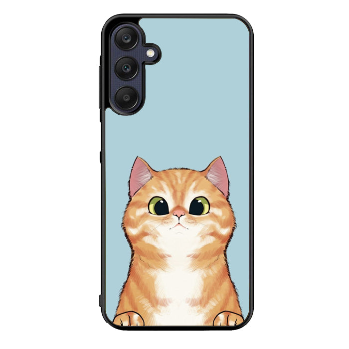 Face cat NDK0153 Samsung Galaxy A15 A25 A35 A55 5G Case