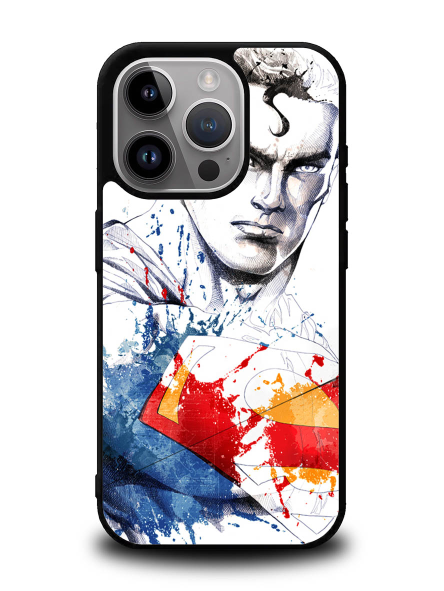 Superman Man Of Steel Painting iPhone 14 Pro Case QC2301