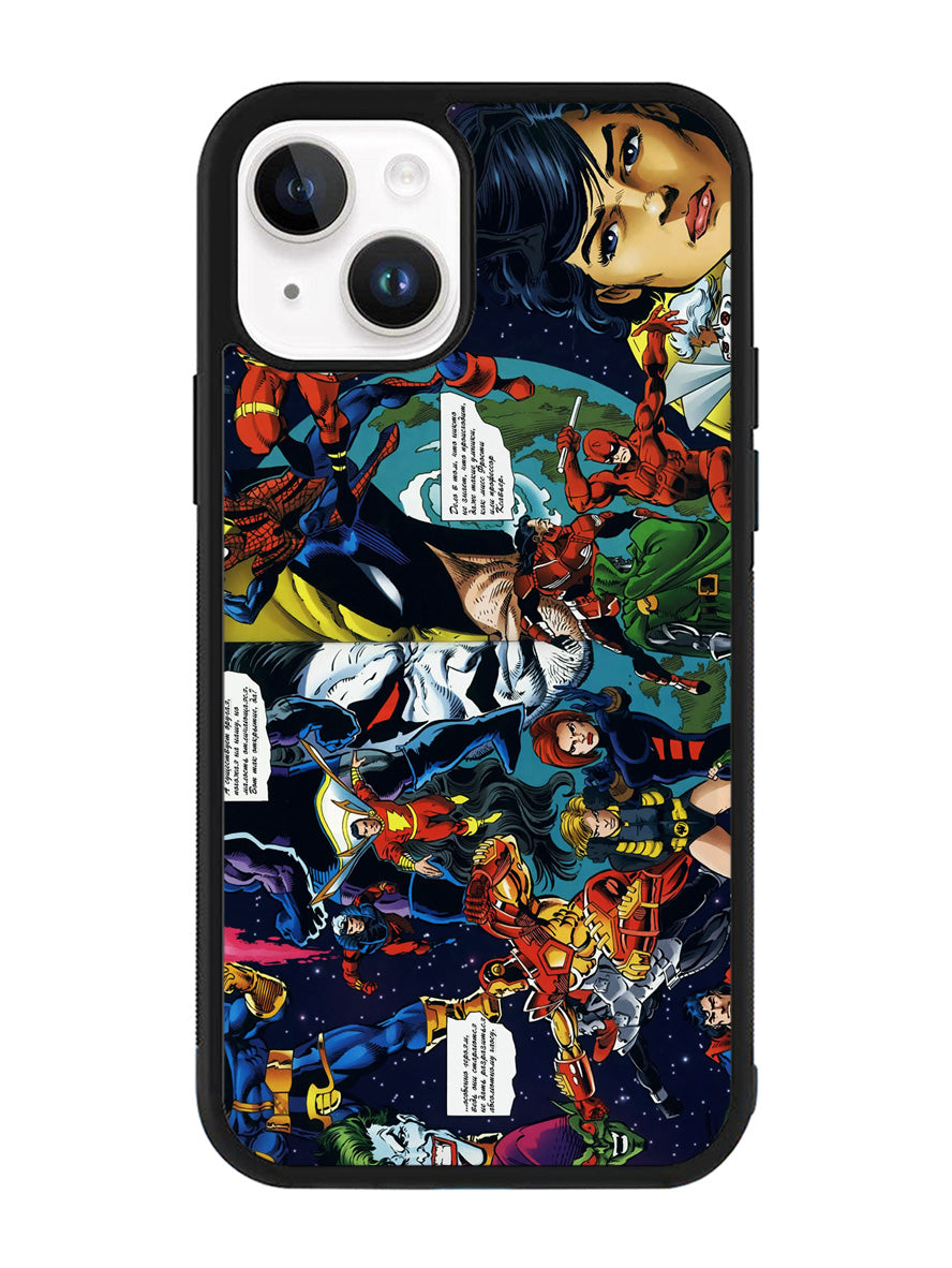 dc vs marvel iPhone 14 Plus Case QC4616