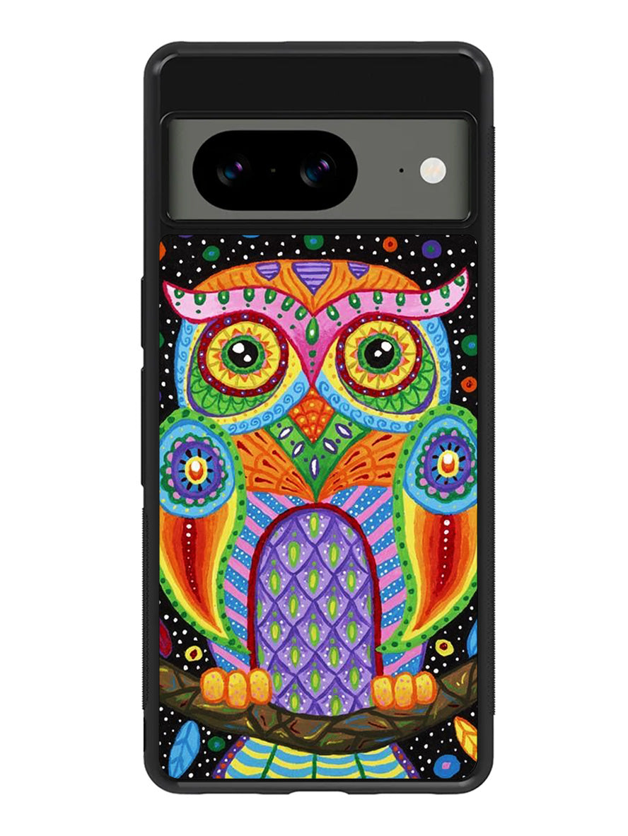 Little Colorful Owl Google Pixel 8A Case QC1511