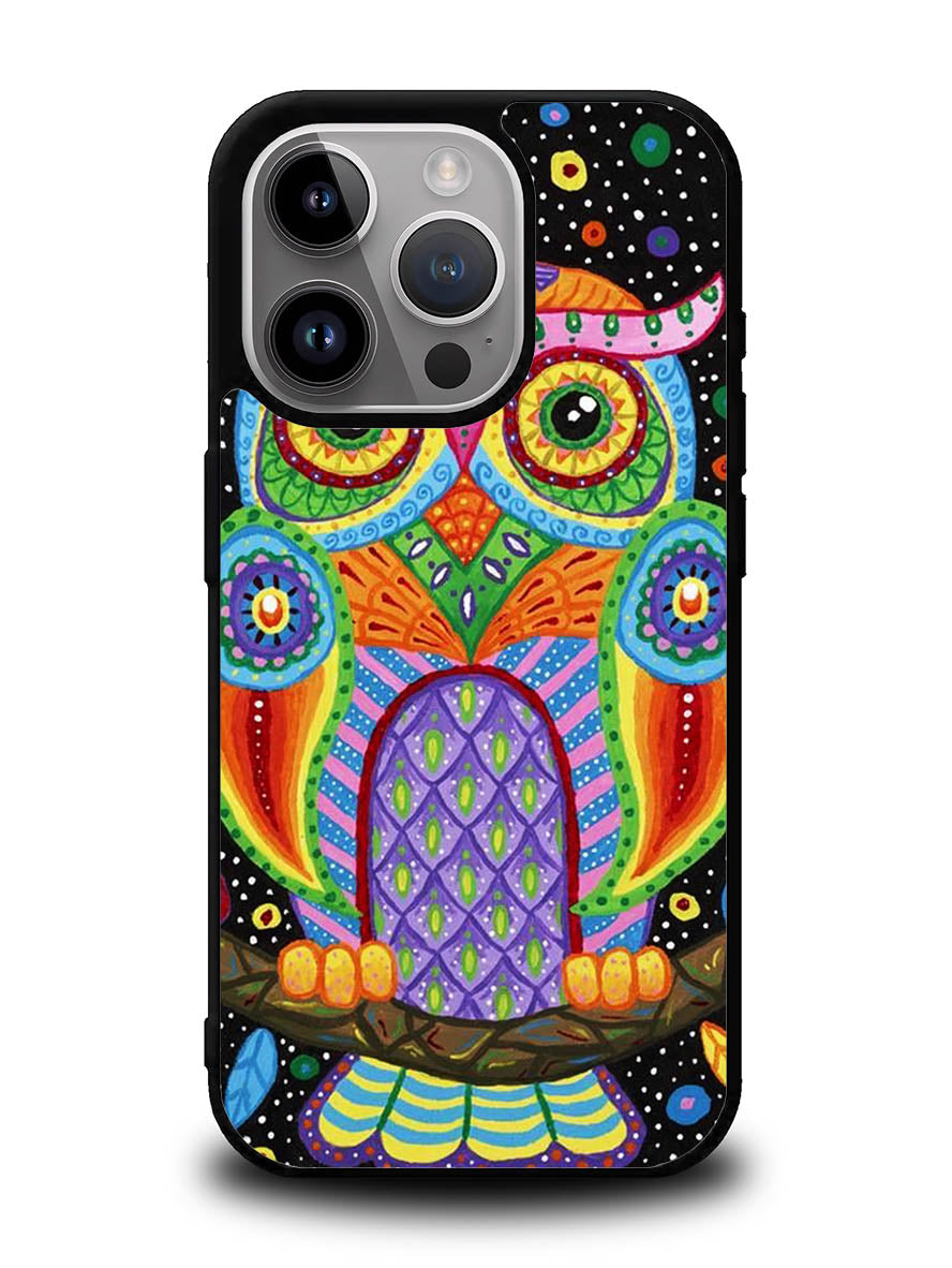 Little Colorful Owl iPhone 14 Pro Max Case QC1511