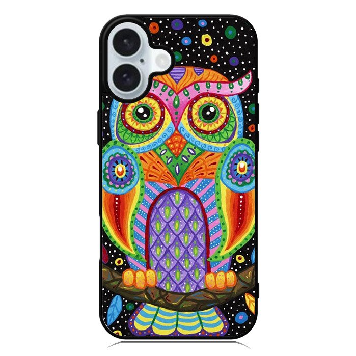 Little Colorful Owl iPhone 16 Case QC1511