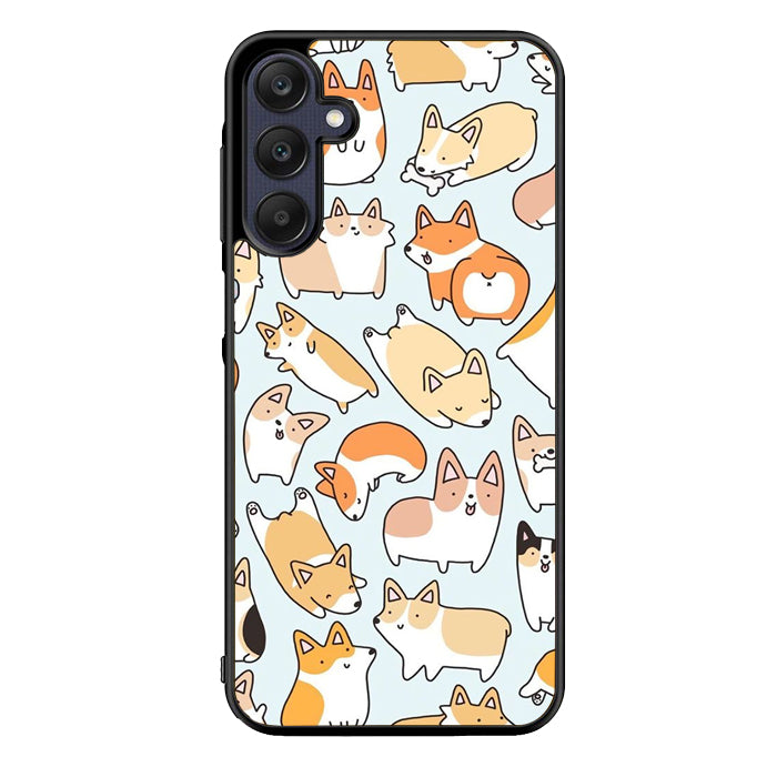 Dog pattern FLN0024 Samsung Galaxy A15 A25 A35 A55 5G Case