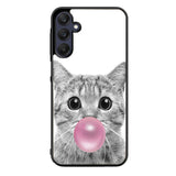 cat bubble FLN0035 Samsung Galaxy A15 A25 A35 A55 5G Case
