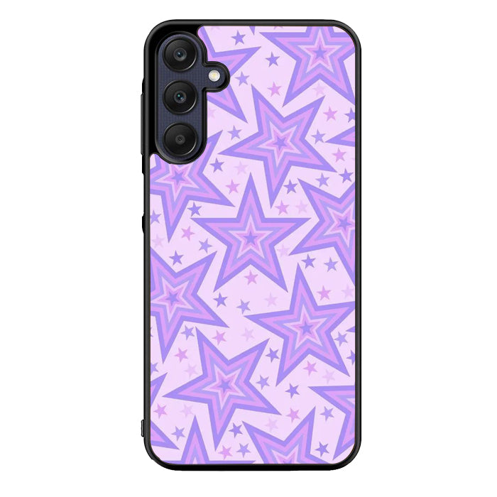 Star pattern violet FLN0044 Samsung Galaxy A15 A25 A35 A55 5G Case