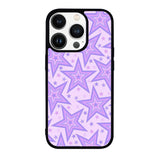 Star pattern violet FLN0044 iPhone 14 Pro Max | iPhone 14 Pro | iPhone 14 Plus | iPhone 14 Case
