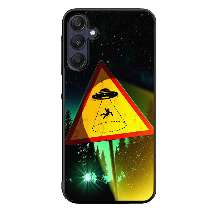 Alien Warning FLN0061 Samsung Galaxy A15 A25 A35 A55 5G Case
