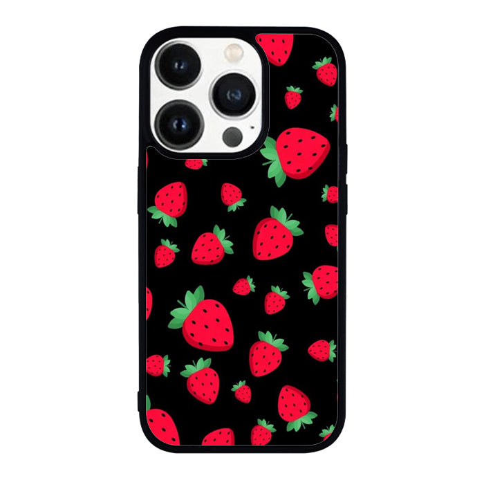 strawberry pattern FLN0062 iPhone 14 Pro Max | iPhone 14 Pro | iPhone 14 Plus | iPhone 14 Case