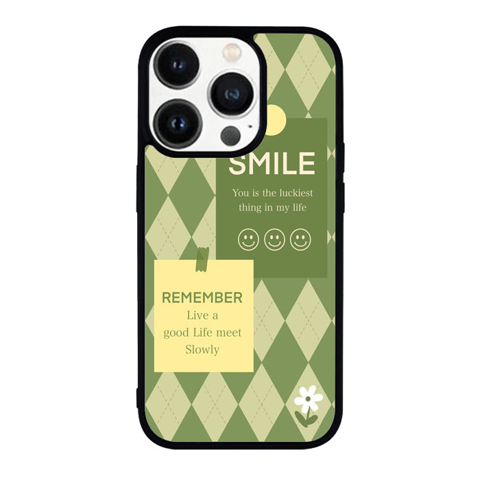 smile green FLN0072 iPhone 14 Pro Max | iPhone 14 Pro | iPhone 14 Plus | iPhone 14 Case