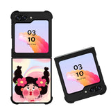 Cute gril FLN0086 Samsung Galaxy Z Flip 5 , Z Flip 4 , Z Flip 3 ,  Z Fold 5 , Z Fold 4 , Z Fold 3 5G Case