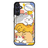 cat meow FLN0097 Samsung Galaxy A15 A25 A35 A55 5G Case