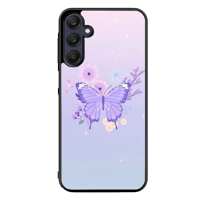 butterfly violet FLN0102 Samsung Galaxy A15 A25 A35 A55 5G Case