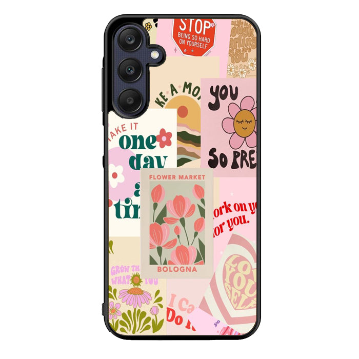 Quotes poster FLN0142 Samsung Galaxy A15 A25 A35 A55 5G Case