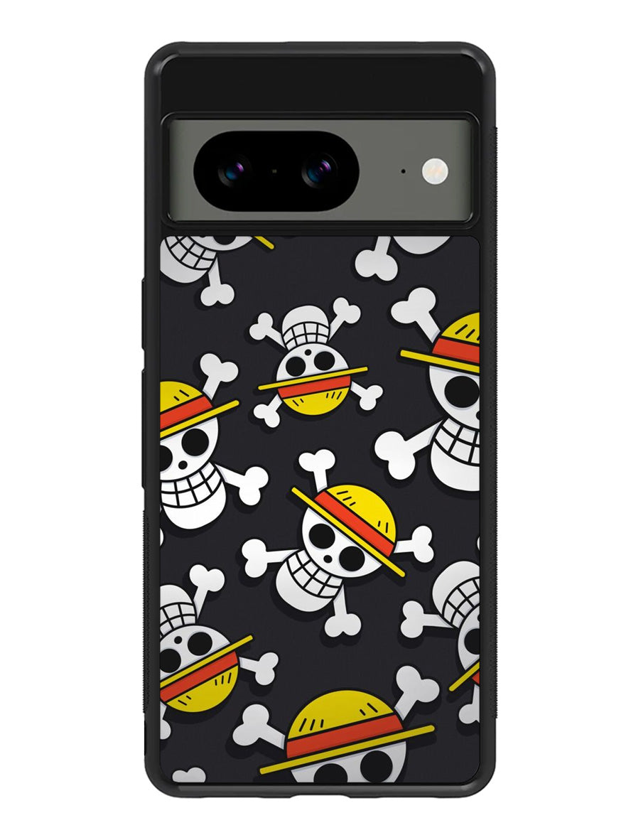 One Piece Straw Hat Pirates Logo Dark Google Pixel 8 Case QC10993