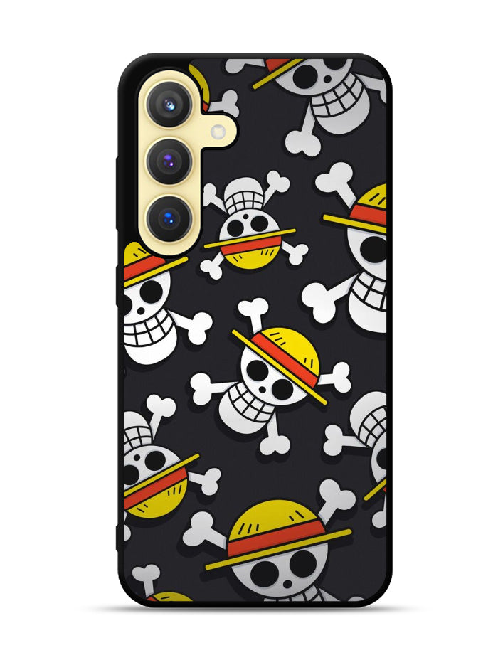 One Piece Straw Hat Pirates Logo Dark Samsung Galaxy S23 5G Case QC10993