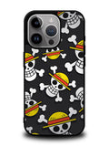 One Piece Straw Hat Pirates Logo Dark iPhone 15 Pro Case OV10993