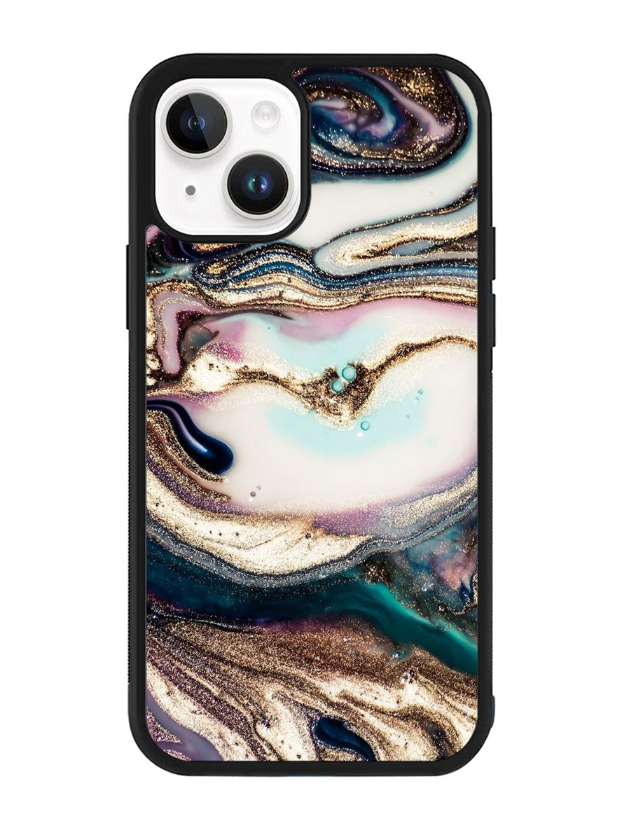 Abstrak gliter iPhone 14 Case QC11230