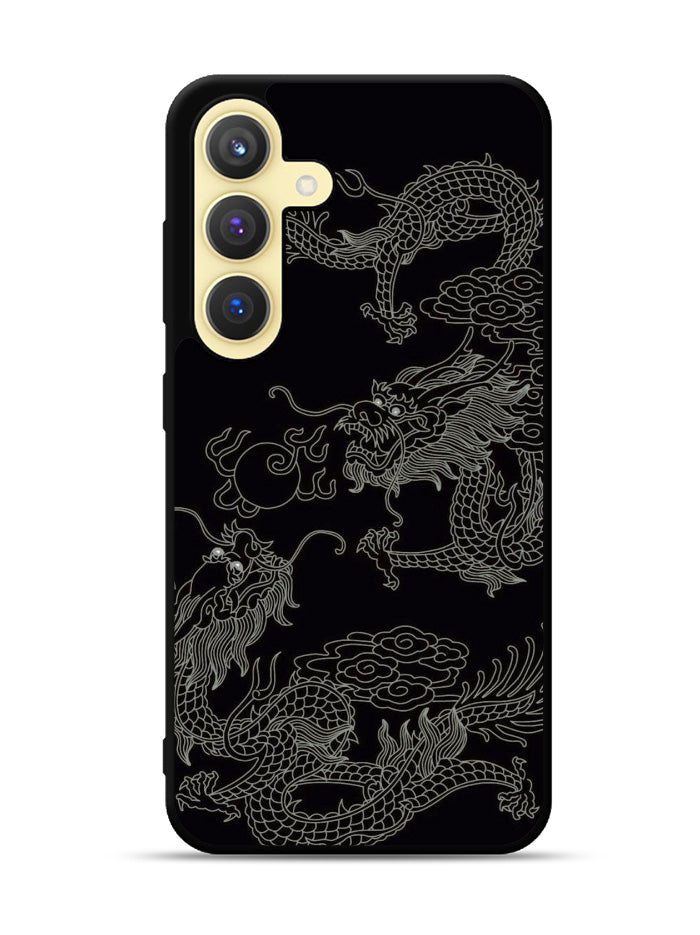 Dragon black and white Samsung Galaxy S23 Plus 5G , Samsung Galaxy S23+ 5G Case QC11078