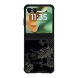 Dragon black and white Motorola Moto RAZR 2025 Case OV11078