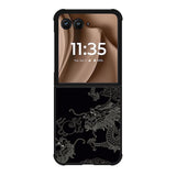 Dragon black and white Motorola Moto RAZR Plus 2025 Case OV11078