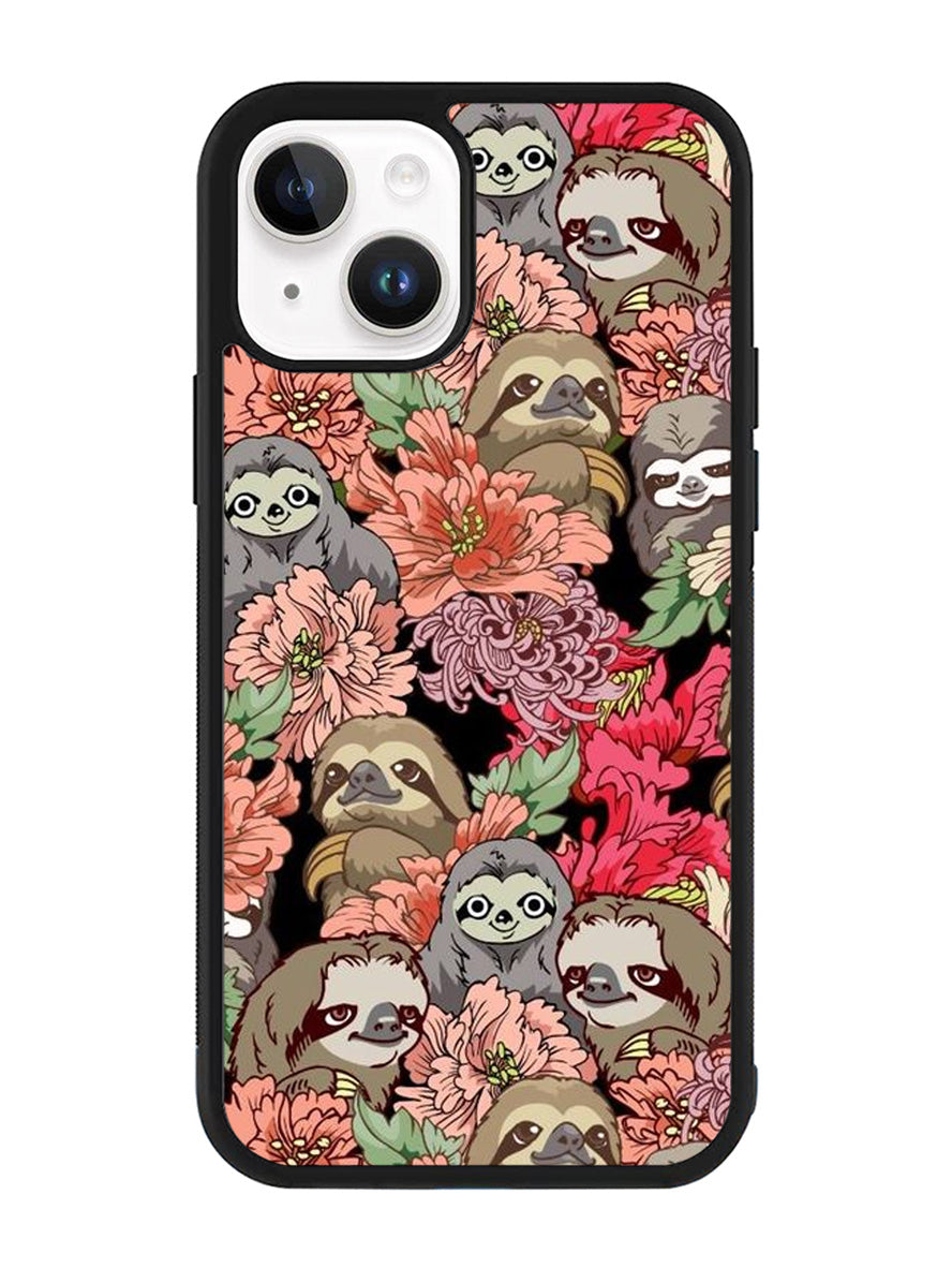 Sloth Flower iPhone 14 Case QC11030