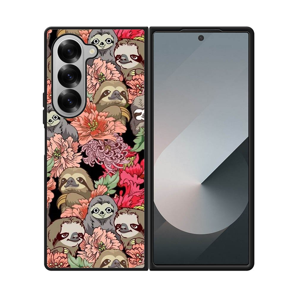 Sloth Flower Samsung Galaxy Z Fold 7 5G Case QC11030