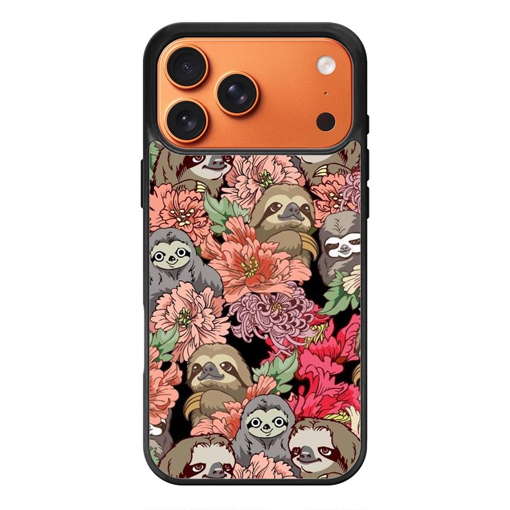 Sloth Flower iPhone 17 Pro Case QC11030
