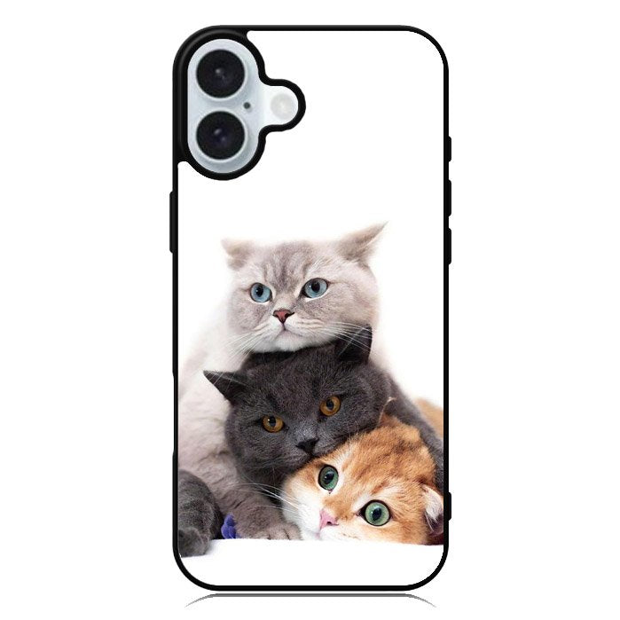 Cat Cute iPhone 16 Plus Case QC11192