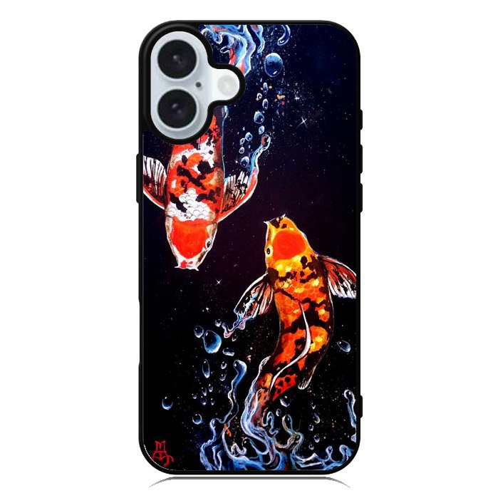 Fish koi iPhone 16 Plus Case QC11087