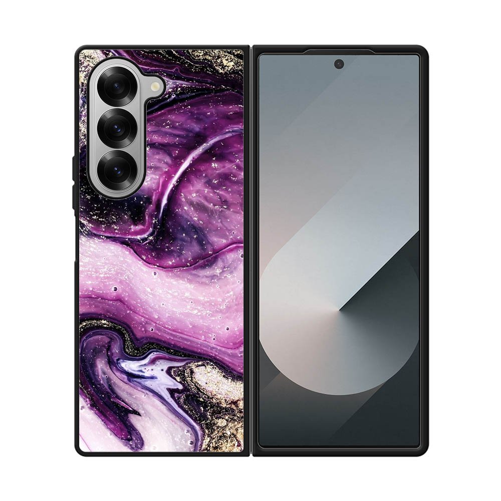 marble purple Samsung Galaxy Z Fold 7 5G Case OV10964