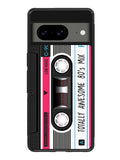 cassette tape pink Google Pixel 8 Case QC11190