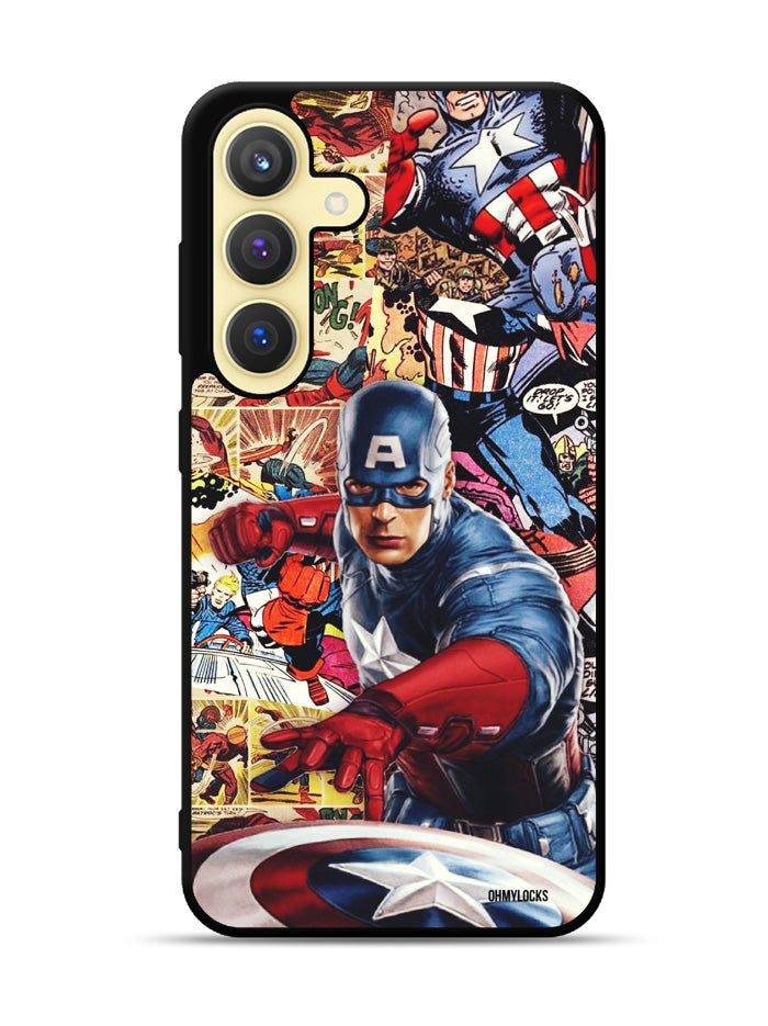 Captain America Samsung Galaxy S24 Plus 5G , Samsung Galaxy S24+ 5G Case OV11189