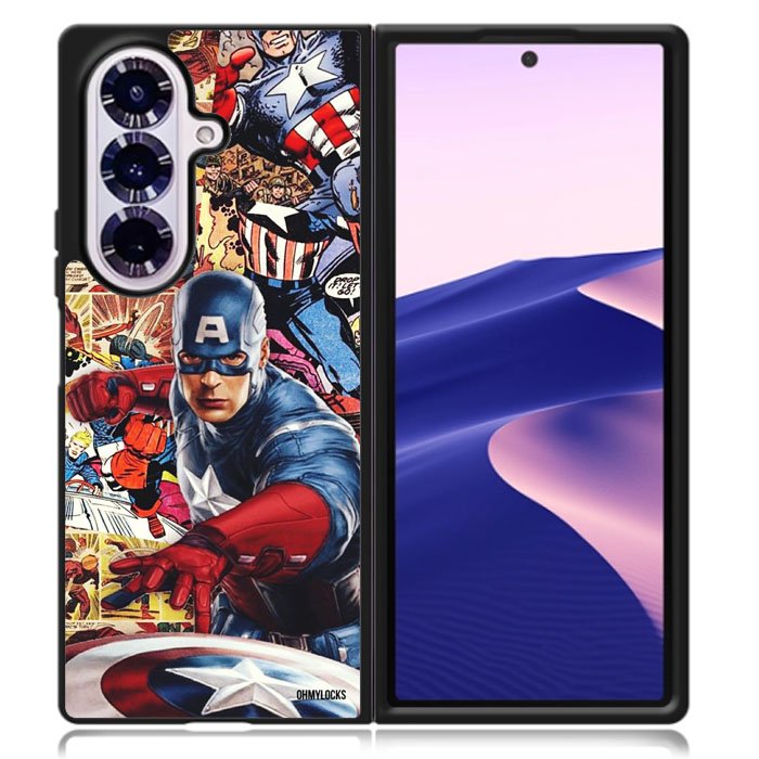 Captain America Samsung Galaxy Z Fold 7 Case OV11189