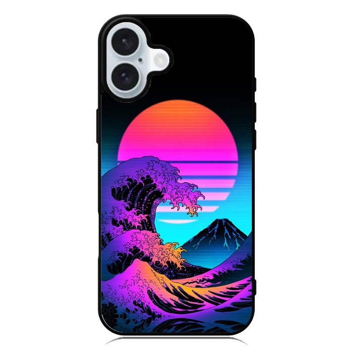Japanese wave iPhone 16 Plus Case QC11121