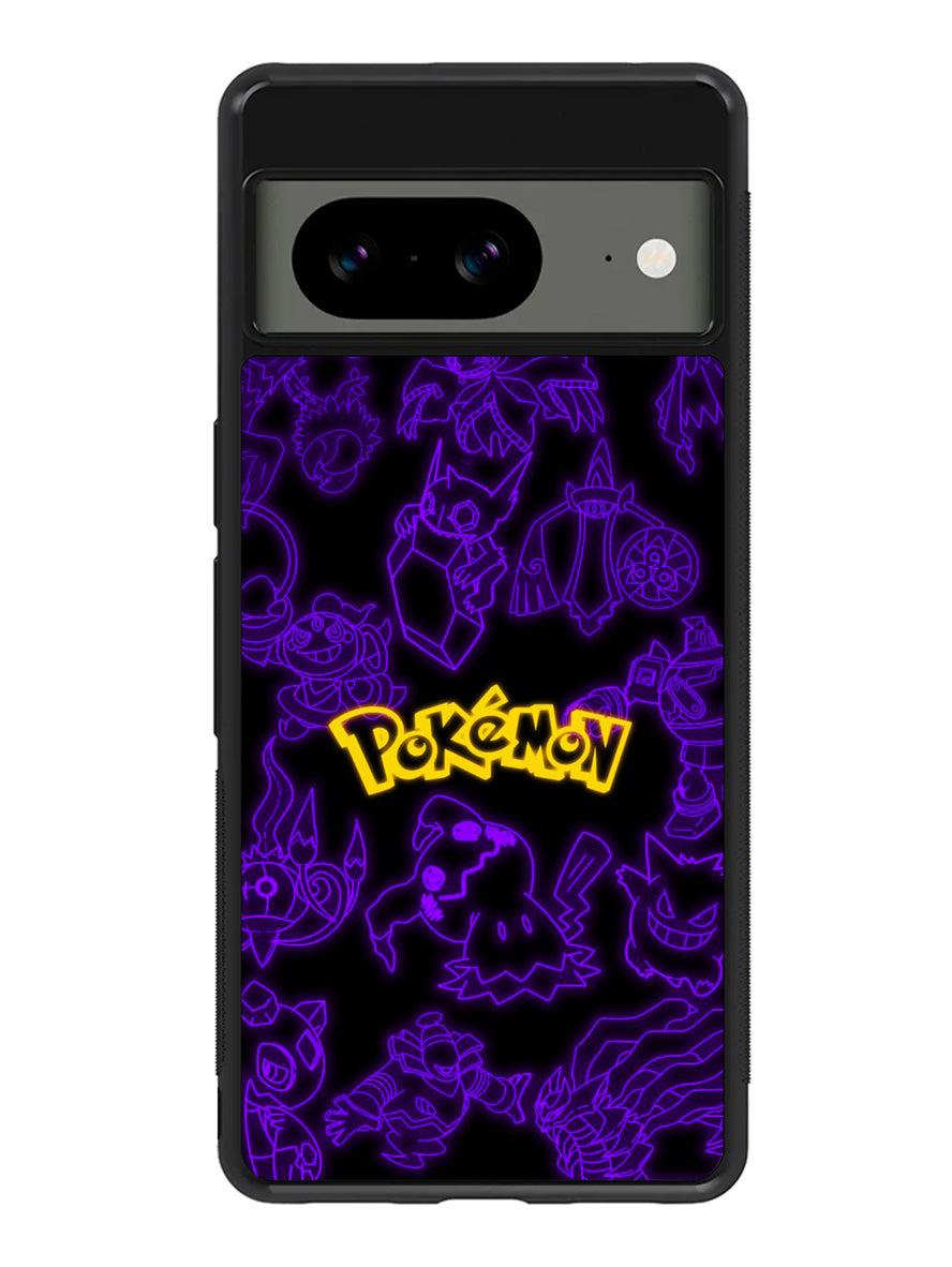 Pokemon light neon Google Pixel 8 Case QC11003